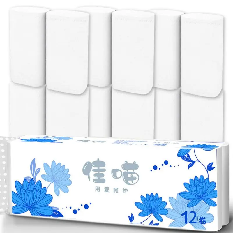 12 рулонов 4-х слойная туалетная бумага ультра мягкая древесная масса прочные