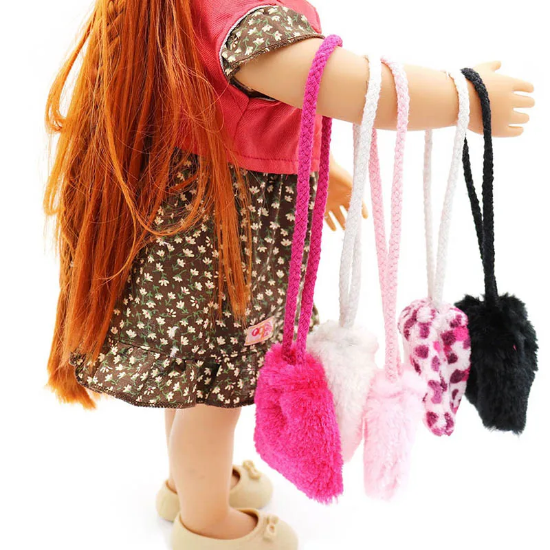 Модная сумка белый плюш ручной работы девушка кукла аксессуары для кукольной