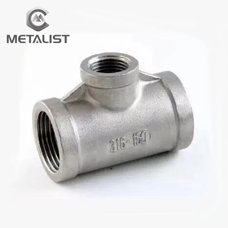 Металлический высококачественный BSP DN50-DN8 Женский тройник с резьбой