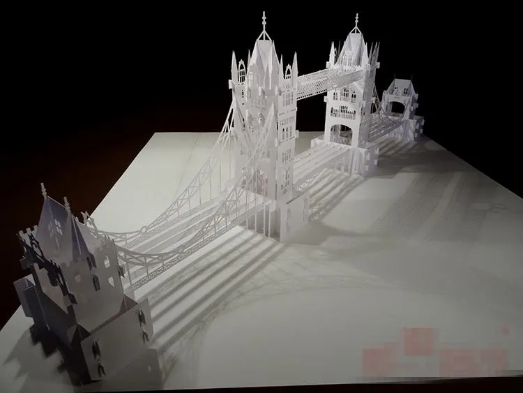3D Бумажная лондонская башня мост архитектура домашний декор Набор пазлов модели