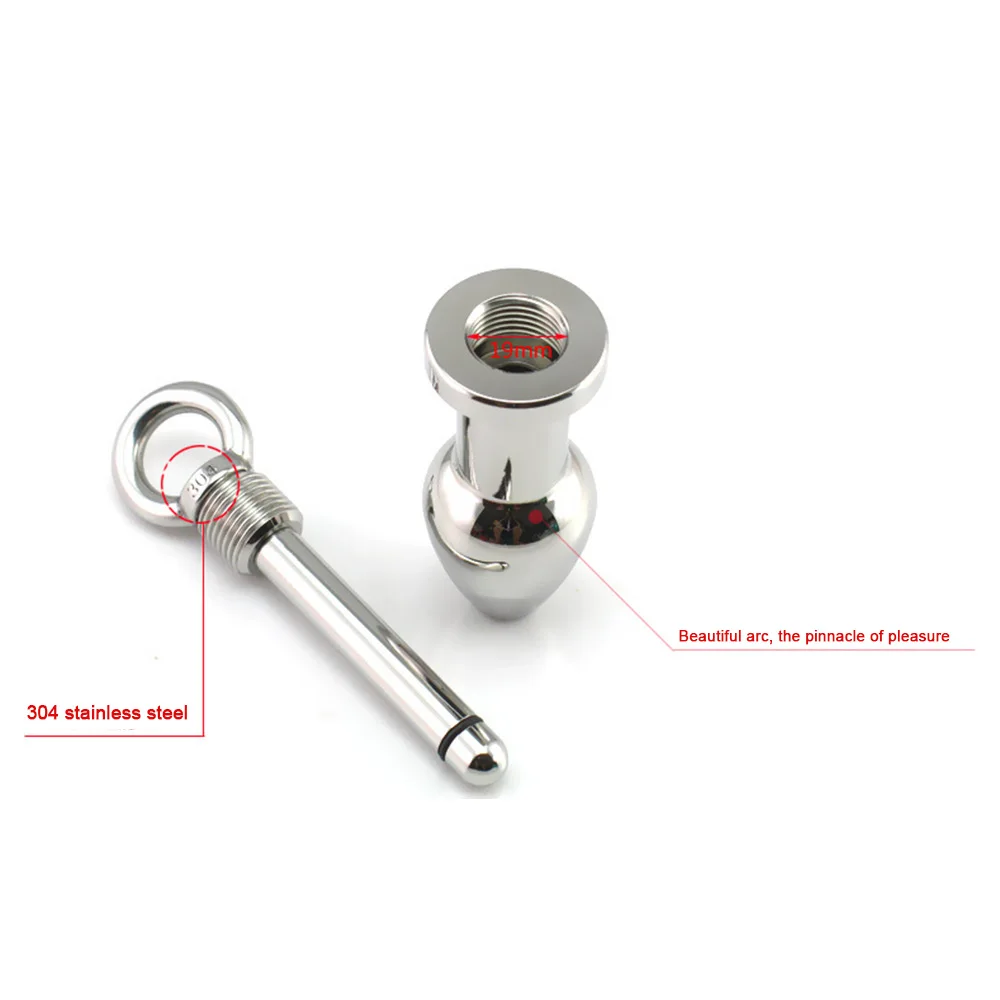 Ажурная Анальная пробка из нержавеющей стали Фетиш-разветвитель для стимуляции