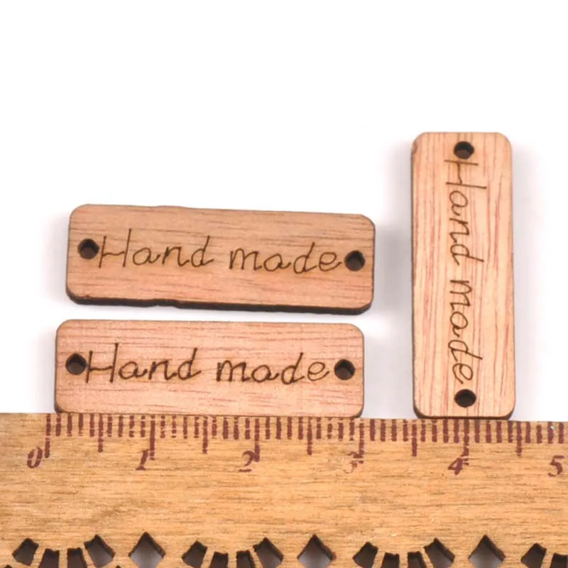 100 шт. деревянные пуговицы с именной табличкой 15 35 мм|Пуговицы| |