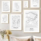 Карта схем Формулы 1, скандинавский плакат, гоночный трек Монако Сочи, настенные художественные принты, Картина на холсте, декоративные картины для гостиной