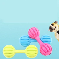 dumbbell dog toy cat toy tpr squeaky funny pet chew ball large dog cleaning tooth brush interactive outdoor travel pet products