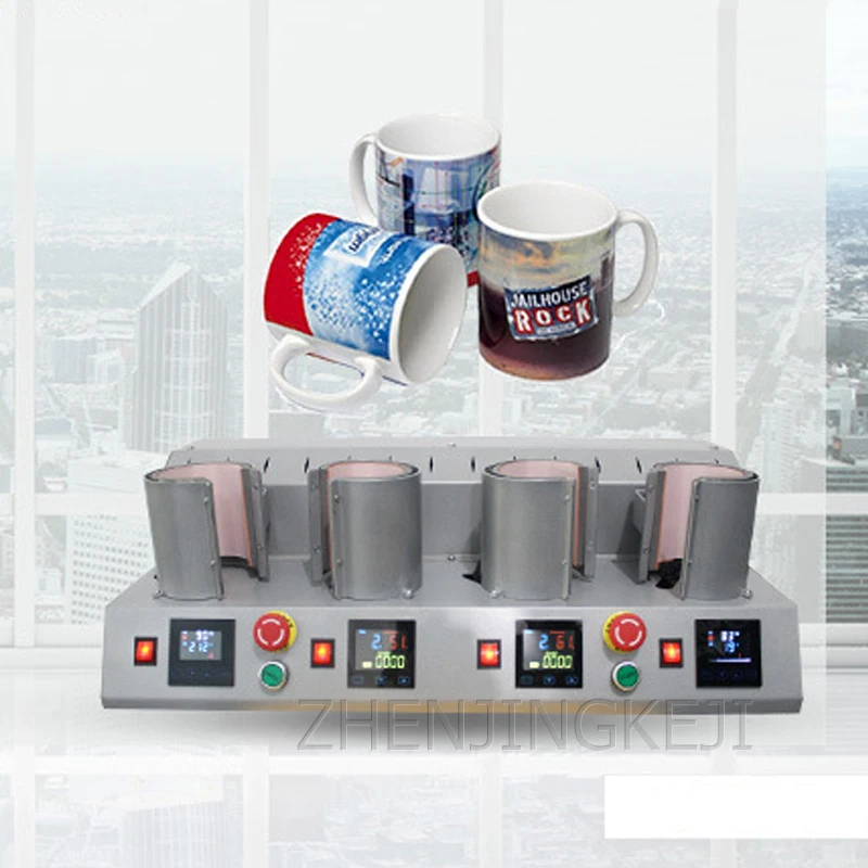 

Четырехстанционный станок для глажки стаканчиков, полностью автоматическая машина для глажки стаканчиков с обесцвечиванием, Термотрансфе...