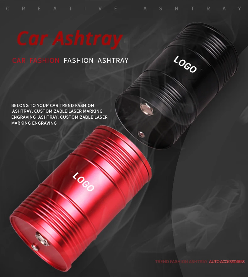 Пепельница для дома и автомобиля из алюминиевого сплава с черепом аксессуары