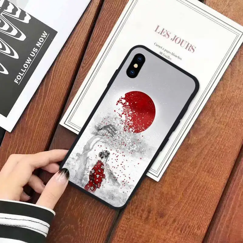 

Wave Art Japanese Green Illust Phone Case for iPhone 11 12 mini pro XS MAX 8 7 6 6S Plus X 5S SE 2020 XR