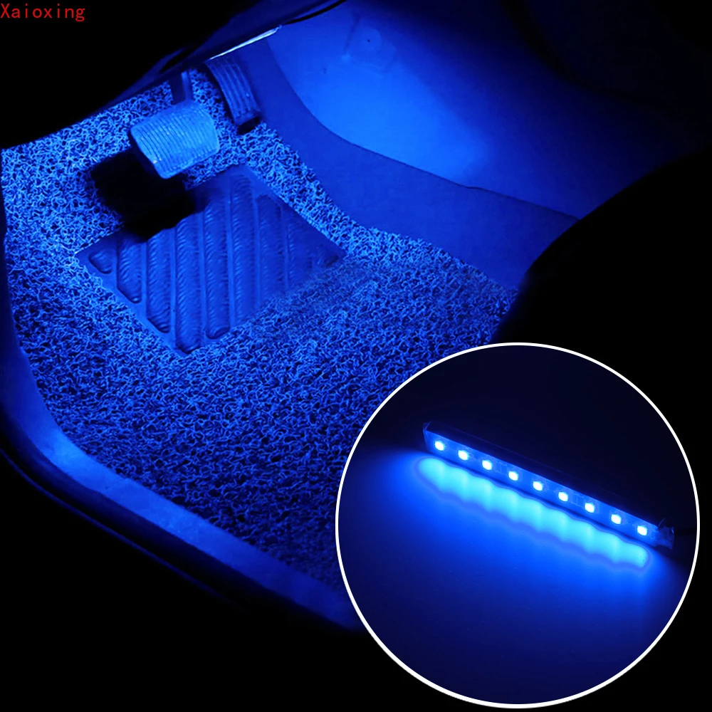 

Led Bar Car Interior Backlight Ambient Mood Foot Light With Cigarette Lighter Decorative Atmosphere Lamp Auto Accessories 12v