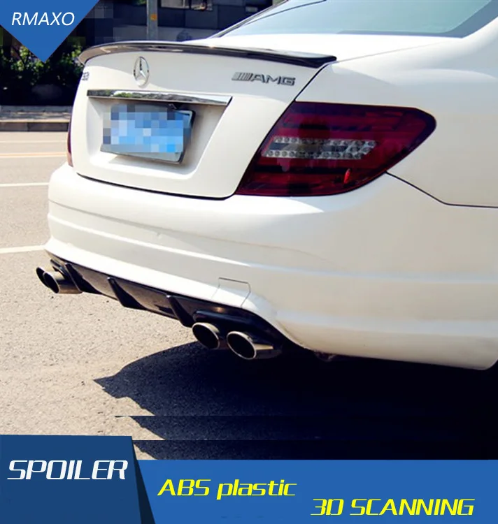Спойлер из углеродного волокна для Benz W204 C180 C200 C260 C280 C300 C74 спойлер на крышу 2008