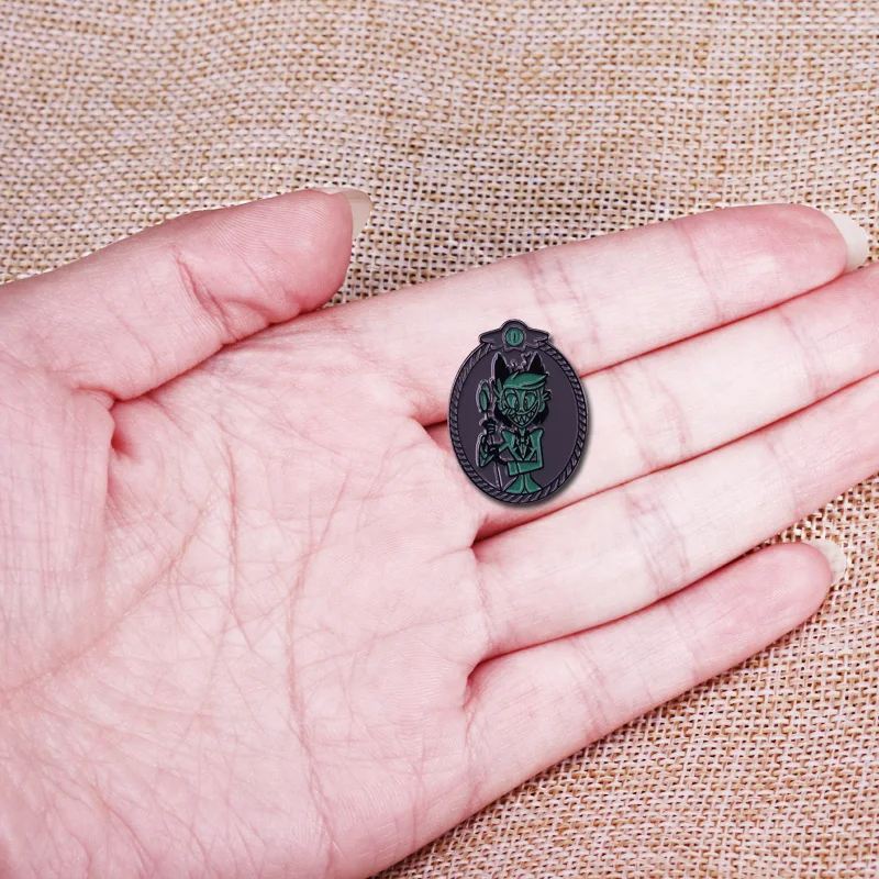 Portrait of Alastor Enamel Pin Comedy Fantasy Animation Jewelry | Украшения и аксессуары