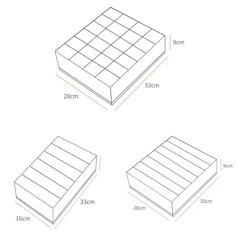 

Foldable Underwear Organizer Multi-Grids Bra Scarf Clothes Storage Box Container Wardrobe Closet Finishing Drawer Dividers Case