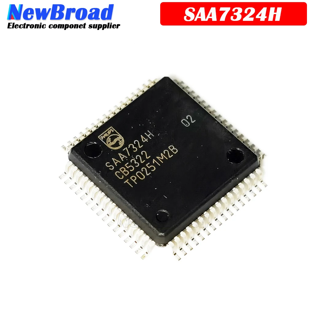 1PCS Audio Decoder SAA7324H SAA7324H/M2B SAA7324T M1 QFP64 IC DIGITAL/CD DAC DECODER | Электронные компоненты и