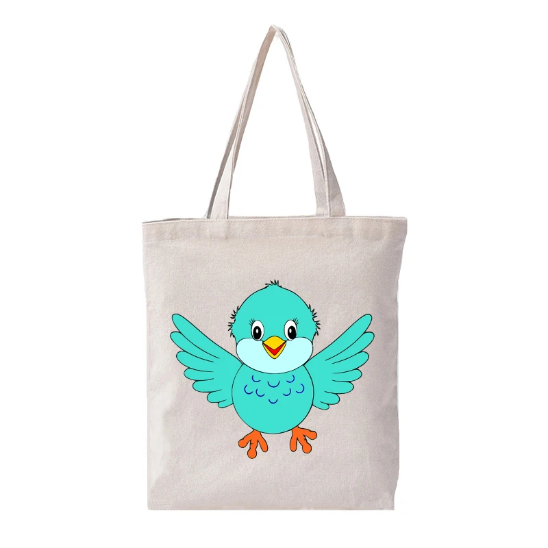 Женская сумка-тоут из хлопка индивидуальные стили животных Холщовая Сумка на