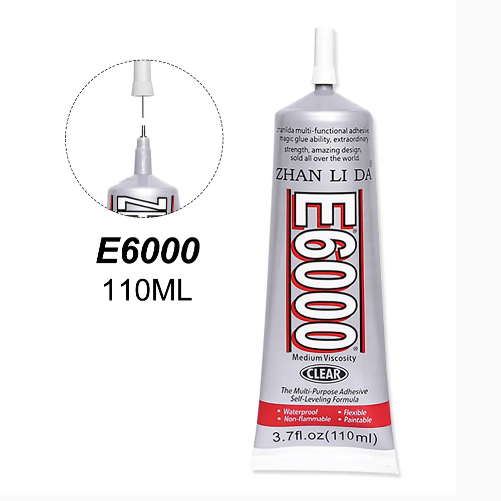 

110ML E6000 Glue Transparent Touch Screen Epoxy Resin Adhesive Jewelry Glass Bead Wood Fabric Textile lcd Phone Display Repair