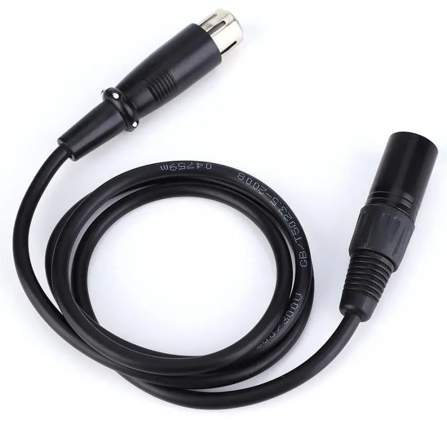 4pin XLR кабель для мужчин XLR Женский силовой кабель адаптация XLR к XLR Женский шнур 100 см кабель питания