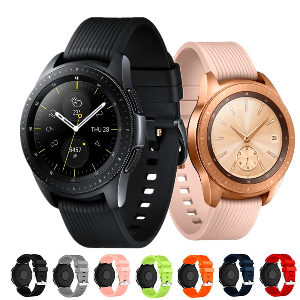 Ремешок силиконовый для Galaxy Watch Active 2 Band 20 браслет наручных часов Huawei GT 42 мм Samsung