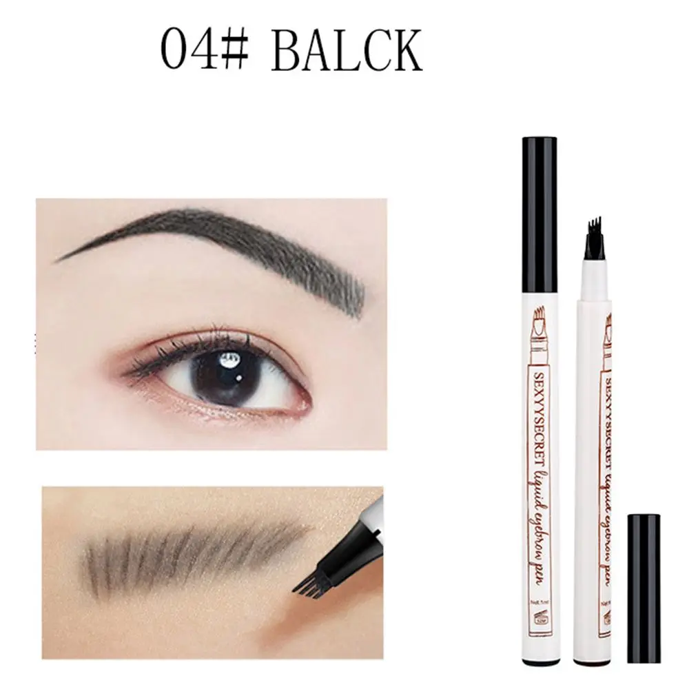 Высококачественный автоматический матовый карандаш для бровей 4 цвета жидкий