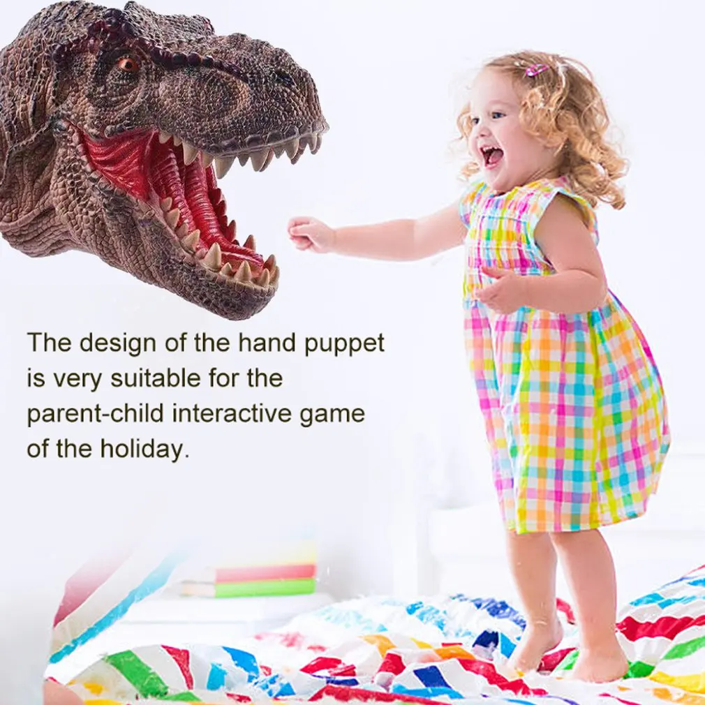 

Динозавр ручные игрушки мягкие строительные игрушки Юрский периода реалистичный кукла динозавр ручная марионетка