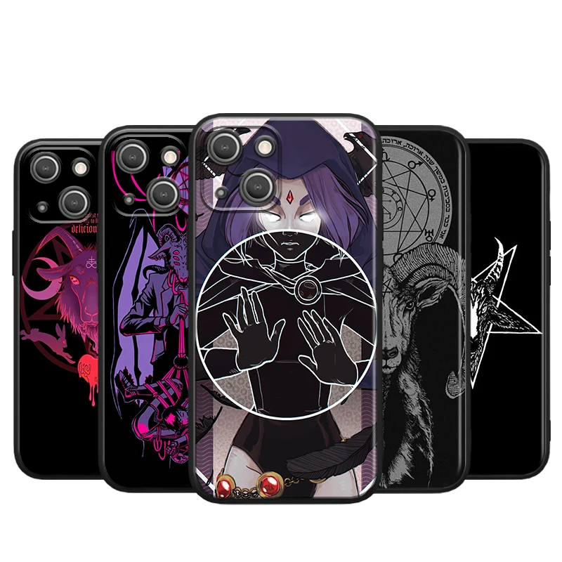 

Devil Satan Art for Apple iPhone 13 12 11 Pro Max Mini XS Max X XR 6S 6 7 8 Plus 5S SE2020 Soft Black Phone Case