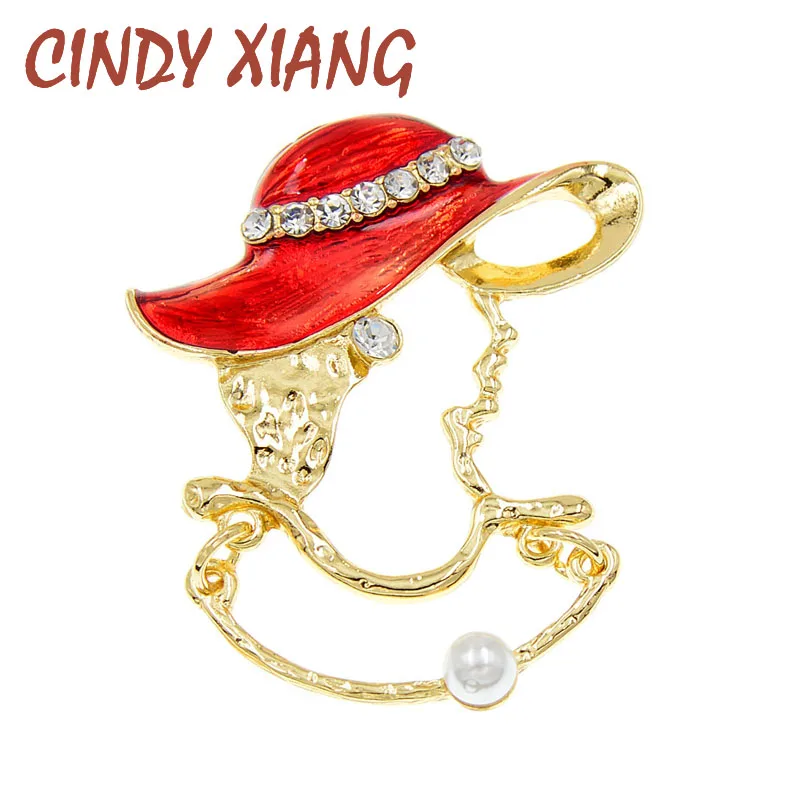 Женская элегантная ажурная шапка CINDY XIANG модные броши для зимнего дизайна