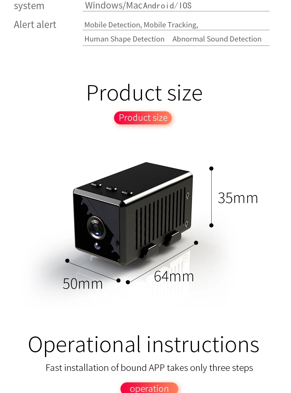 Мини-камера 4K Wi-Fi, маленькая видеокамера 1080P HD, инфракрасное ночное видение, микро камера с функцией обнаружения движения, Спортивная DV поддержка 128G