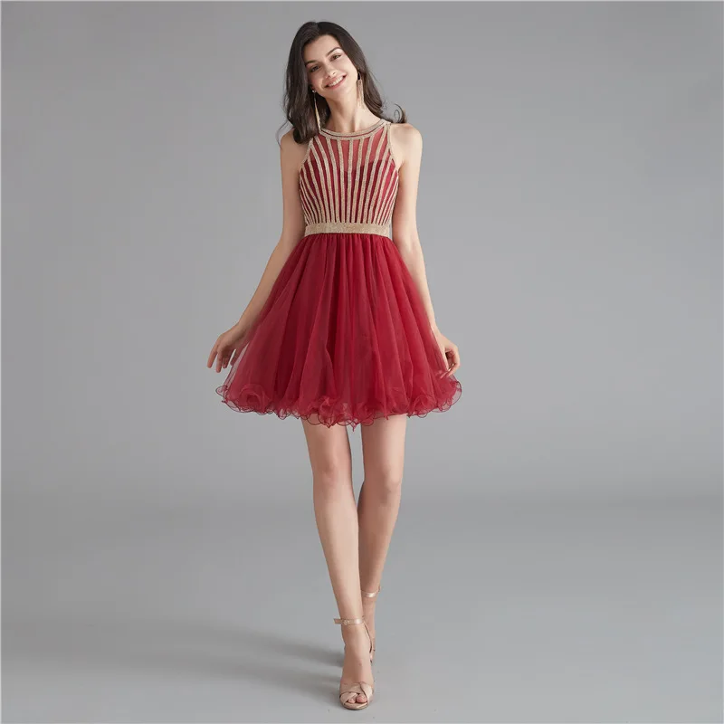 

Light Purple Evening Dresses Short 2020 O neck Long Party Prom Dresses Reflective Plus Size Party Gowns