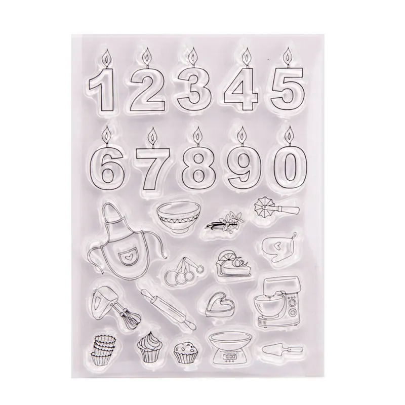 Металлические штампы для вырезания штампов и набор прозрачных скрапбукинга