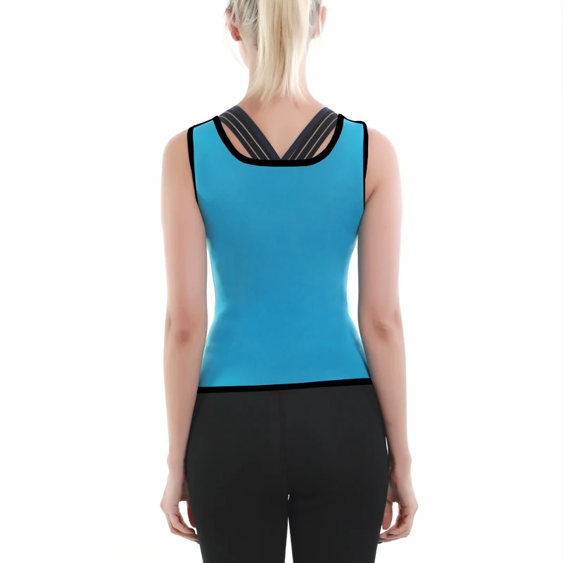 Женская рубашка для похудения без молнии с теплым потом и талией неопреновый