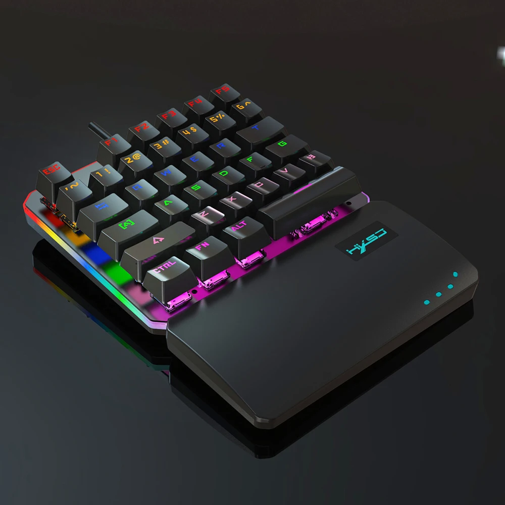 

New Fashion RGB Lighting Mode One-Handed Mechanical Keyboard Backlit Game Keyboard a Variety of Lighting Factory Direct Spot