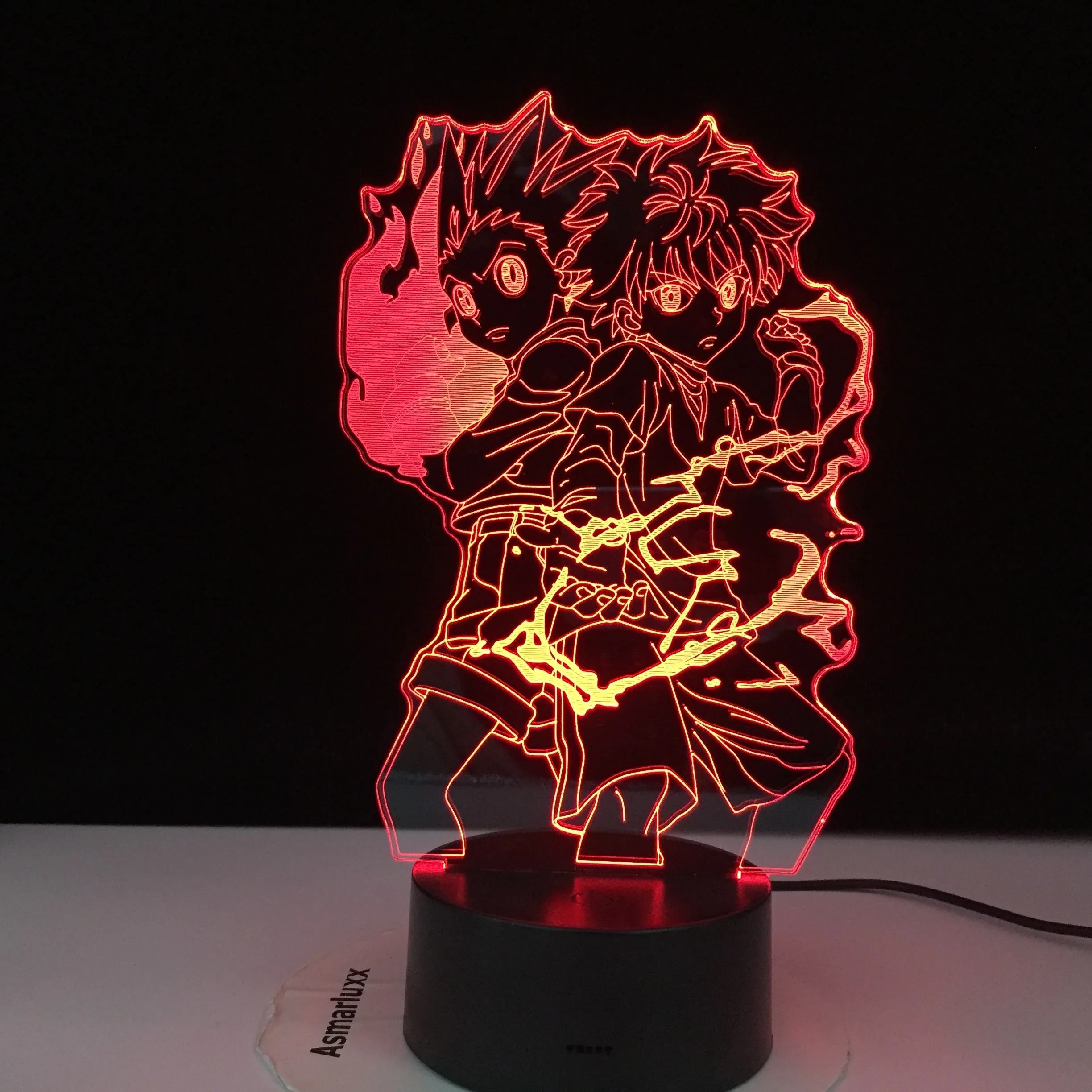 3D ночник Hunter X Gon and Killua аниме ночсветильник для детской спальни декоративный