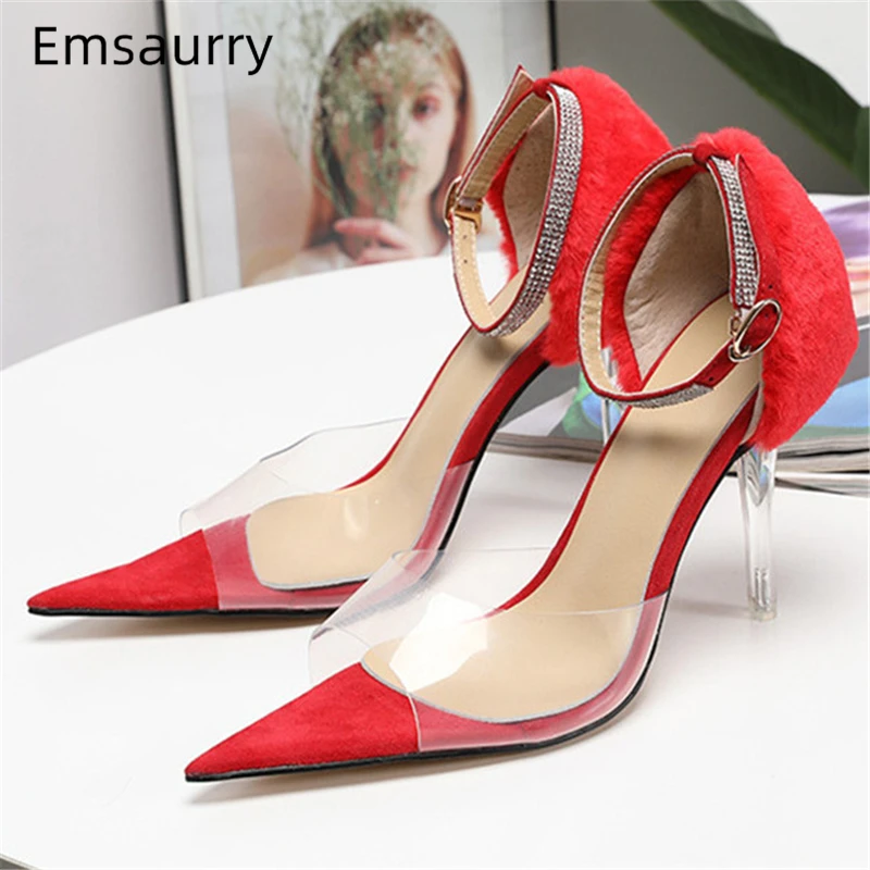 

Сандалии-гладиаторы женские на тонком каблуке с острым носком