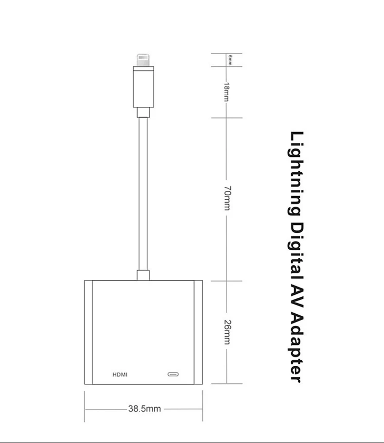 UTHAI C43 для Lightning type C to 1080P HDMI адаптер цифровой av-кабель для iphone XR X 8 7 11 ipad Air to 4K конвертер Android