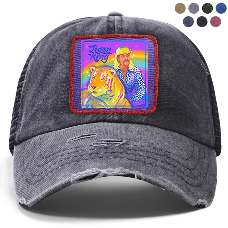 Модная мужская и женская Кепка-бейсболка от солнца с тигром королем Джо
