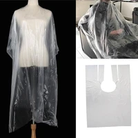 240 piece 150x130cm waterproof disposable hair cutting capes kit salon gown