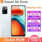Новый сотовый телефон Xiaomi Redmi Note 10 Pro с глобальной прошивкой, 6 ГБ, 128 ГБ, Восьмиядерный процессор, дисплей 1100 Гц, камера 64 мп, аккумулятор 120 мАч
