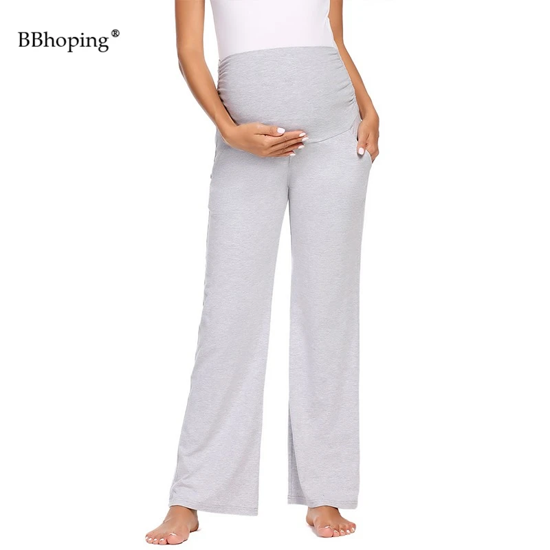 Женские брюки для беременных широкие/прямые штаны отдыха Брюки тренировочные
