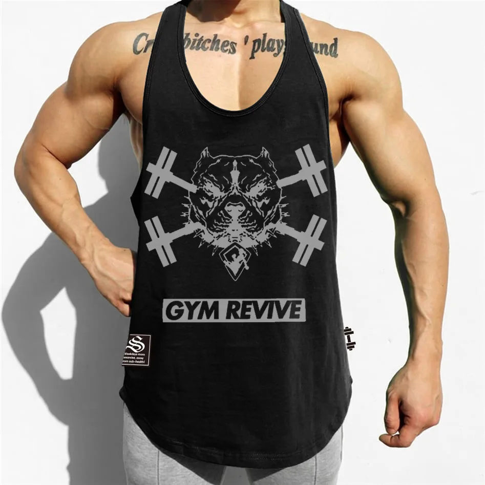

2021 New Muscle Brothers Loose Quick-Drying Sports Vest Men's Sling Thin Shoulder Basic Fitness Sleeveless T-Shirt
