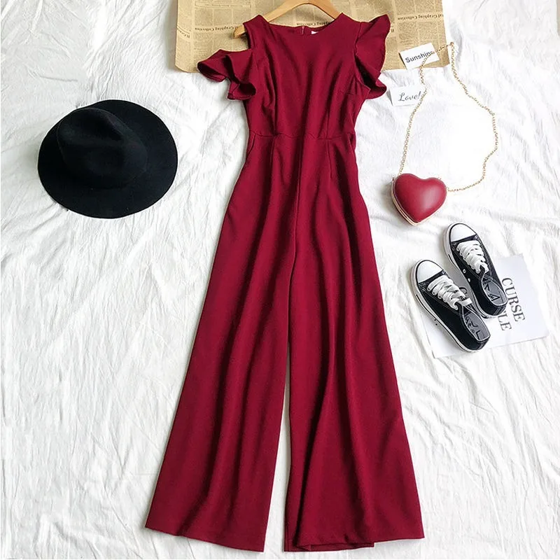 

Женский Комбинезон Летняя женская, с О-образным вырезом, платье без бретелек, комбинезон, Цвет Прямой полный Длина брюки женские вечерние ко...