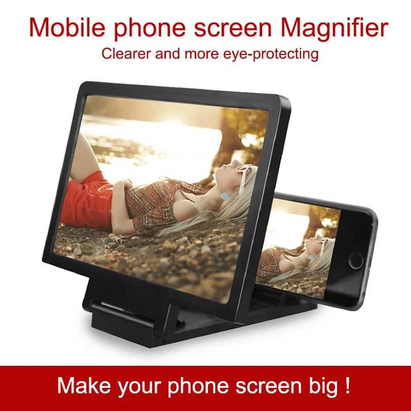 

HD 3D Screen Amplifier Mobile Phone Screen Video Magnifier display For Cell Phone Smartphone Enlarged Screen Phone Stand Bracket