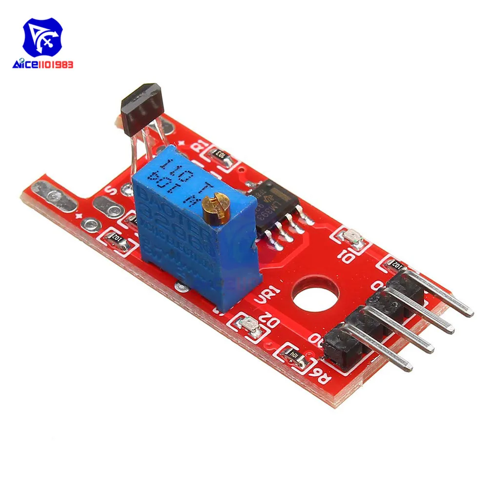 Diymore 2 шт./лот Hall Магнитный Стандартный Линейный сенсорный модуль для Arduino AVR PIC KY-024