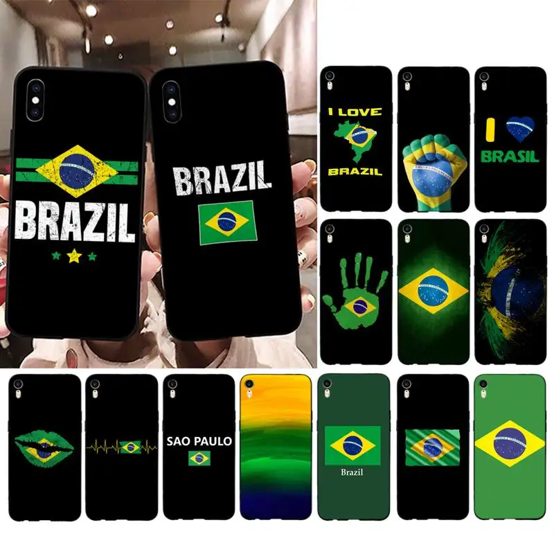 

Brazil Brazilian flag Phone Case for iPhone 13 11 12 pro XS MAX 8 7 6 6S Plus X 5S SE 2020 XR cover