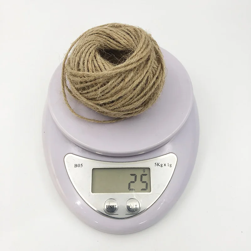 

10pcs/lot D1mm Diy Craft Rope Gift Packing Strings Natural Burlap 30m