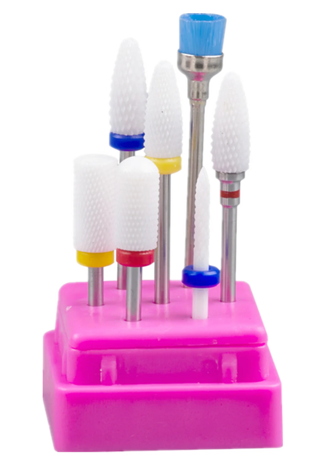 Набор фрез из вольфрамовой стали для дизайна ногтей 7 шт.