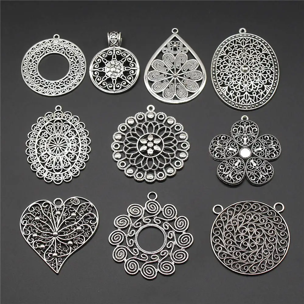 

New 2pcs Petal Flower Pendant For Jewelry Making Diy Necklace Accessories