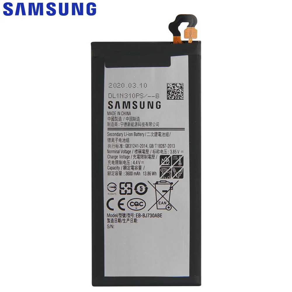 Оригинальный аккумулятор для SAMSUNG Galaxy J7 2017 Pro J730GM J730K Φ 730FM 3600 мАч|Цифровые