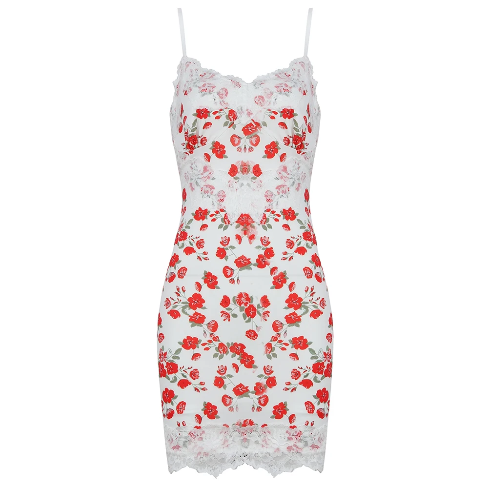 

2020 New Women multi v neck spaghetti strap sleeveless Vestido Celebrity Evening Party Bodycon bandage dress wholesah