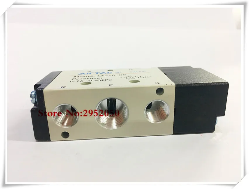 

Free shipping 5 Way 2 Position 1/8" inch Pneumatic Airtac Air Control Solenoid Valve 4A120-06 Inlet Outlet Exhaust 1/8" bsp