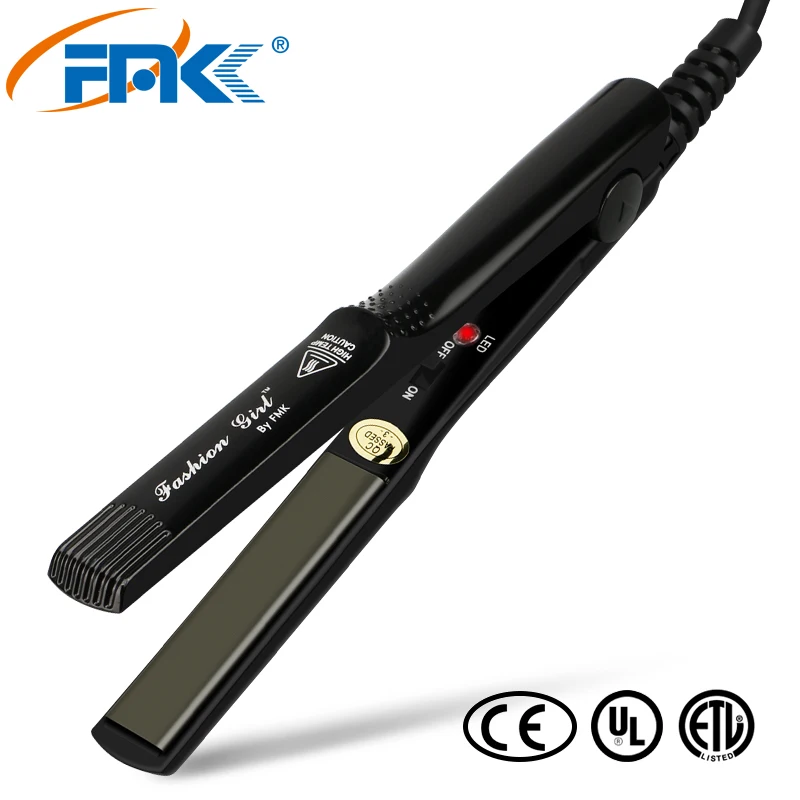 FMK двойной выпрямитель для волос утюжок из нано титана быстрый нагрев