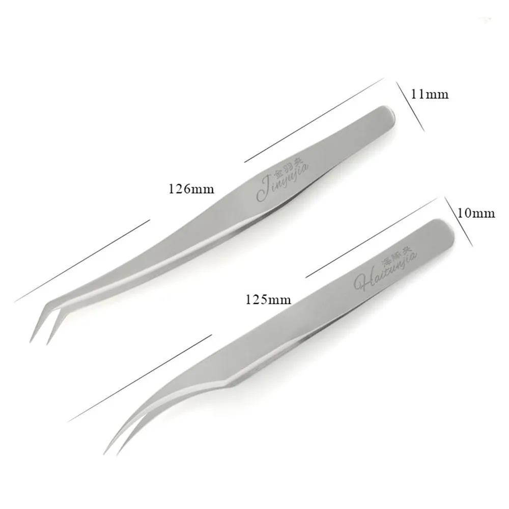 100% ультра точный Пинцет для ресниц из нержавеющей стали наращивания