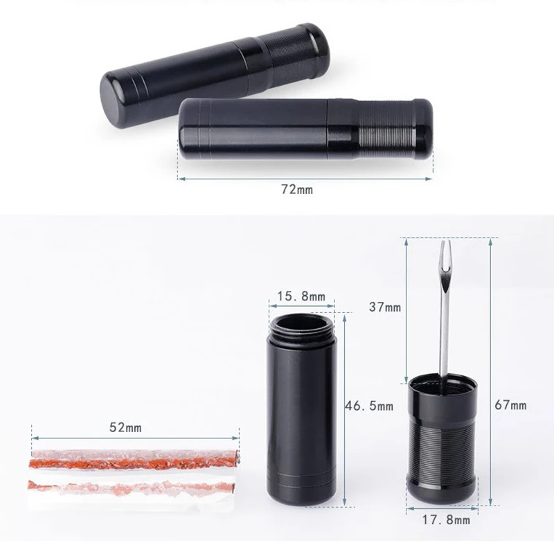 

Bike Tire Repair Tools MTB Road Bike Tubeless Rubber Strip Car Motorcycle Tyre Puncture Repairing Tool Simple Set